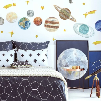 Planets Peel And Stick Giant Wall Decal - RoomMates