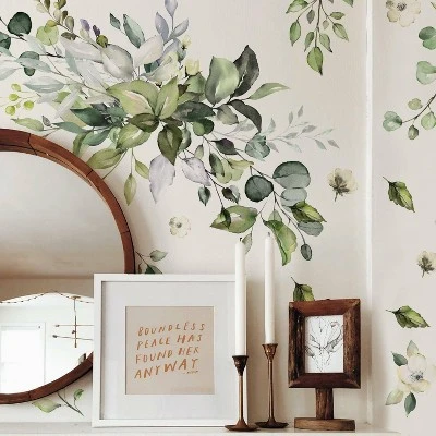 Floral Arrangement Peel And Stick Giant Wall Decal - RoomMates