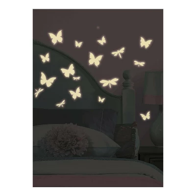 Butterflies And Dragonflies Glow In The Dark Wall Decal White - RoomMates - Image 4