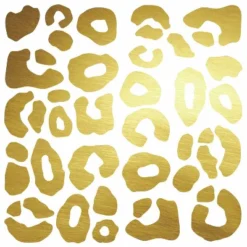 Foil Leopard Spot Peel And Stick Wall Decal Gold - RoomMates