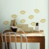 Lip Peel And Stick Wall Decal With Glitter Gold - RoomMates