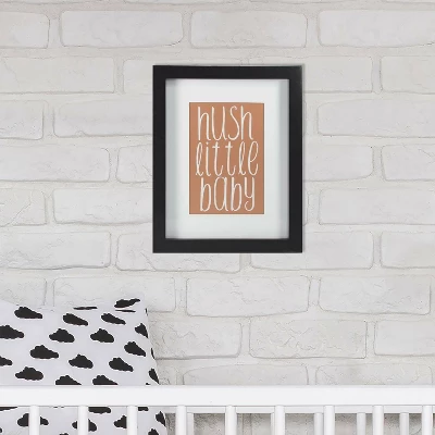RoomMates Framed Wall Poster Prints Hush Little Baby - Rose Gold