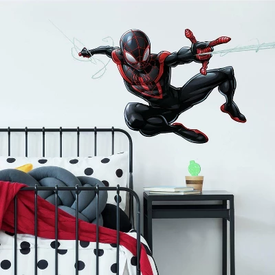 Roommates Spider-Man Miles Morales Peel And Stick Giant Wall Decal