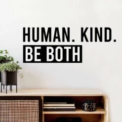 Human Kind Peel And Stick Wall Decal Black - RoomMates