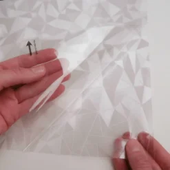 RoomMates Etched Glass Window Film Silver