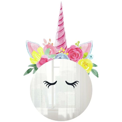 Floral Unicorn Mirror Wall Decal - RoomMates - Image 2