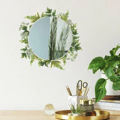 Fern Peel And Stick Decal With Circle Mirror - RoomMates - Image 4
