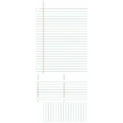 Notebook Paper Dry Erase Peel And Stick Giant Wall Decal White - RoomMates