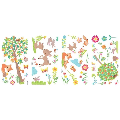 RoomMates Woodland Creatures Peel And Stick Wall Decal - Image 2