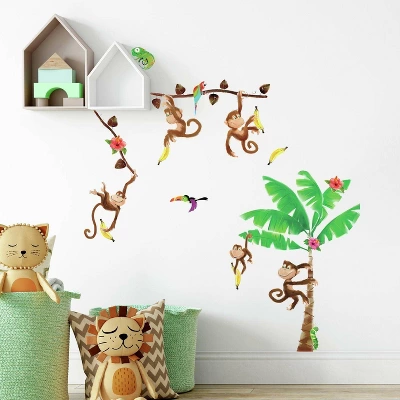 Monkey Business Peel And Stick Wall Decal - RoomMates