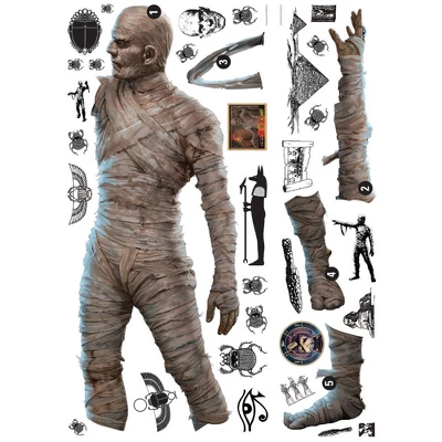 Classic Monsters The Mummy Giant Peel & Stick Wall Decals White - RoomMates - Image 2