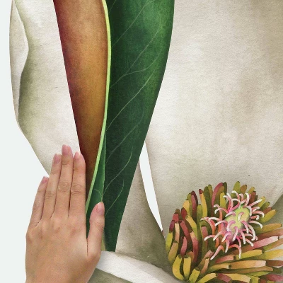 4.5" X 4.375" Vintage Magnolia Peel And Stick Giant Wall Decal - RoomMates - Image 3