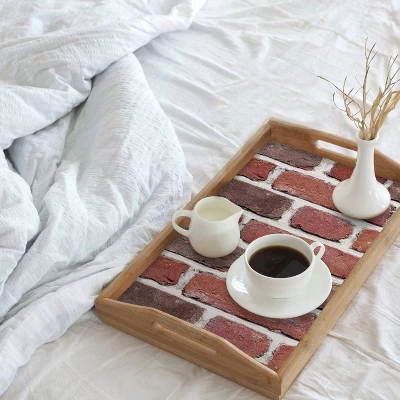 Brick Peel And Stick Giant Wall Decal Red - RoomMates