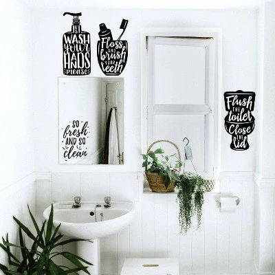Wash Your Hands Soap Quotes Peel And Stick Wall Decal - RoomMates