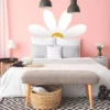 RoomMates XXL Daisy Headboard Giant Wall Decals Yellow/White