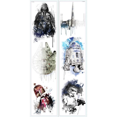 RoomMates Star Wars Iconic Watercolor Peel And Stick Wall Decals 2 Sheets - Image 2