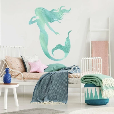 Glitter Mermaid Peel And Stick Giant Wall Decal - RoomMates - Image 2