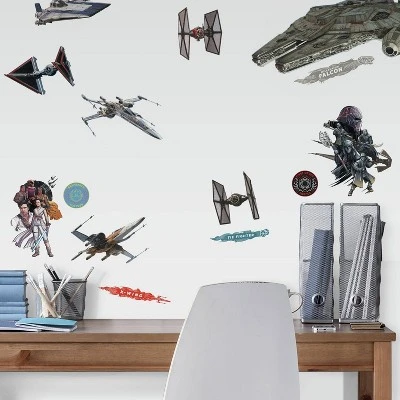 Star Wars Episode IX Galactic Ships Peel & Stick Wall Decal - Roommates