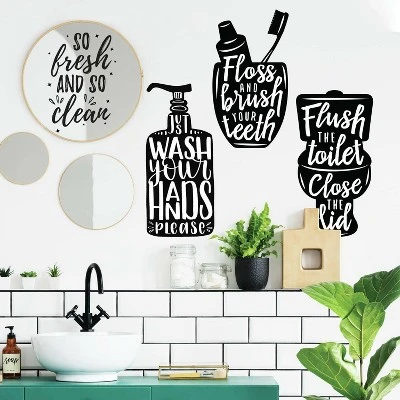 Wash Your Hands Soap Quotes Peel And Stick Wall Decal - RoomMates - Image 2