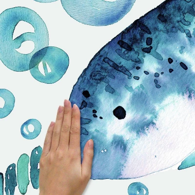 Catcoq Narwhal Giant Peel And Stick Wall Decal - RoomMates - Image 3