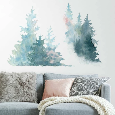 Pine Tree Peel And Stick Giant Wall Decal - RoomMates - Image 4