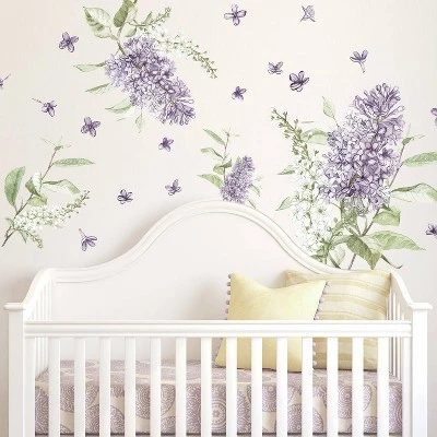 Lilac Peel And Stick Giant Wall Decal - RoomMates - Image 3